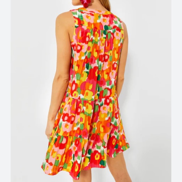 Pomander Place Tuckernuck Mini Dress Magnolia Watercolor Kenzo Mini Dress Small - Picture 3 of 13